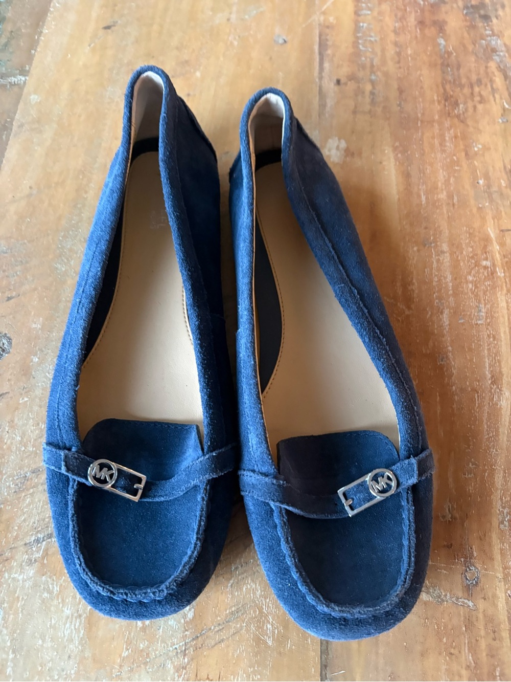 Michael Kors Navy Suede (real leather) MK size 8US